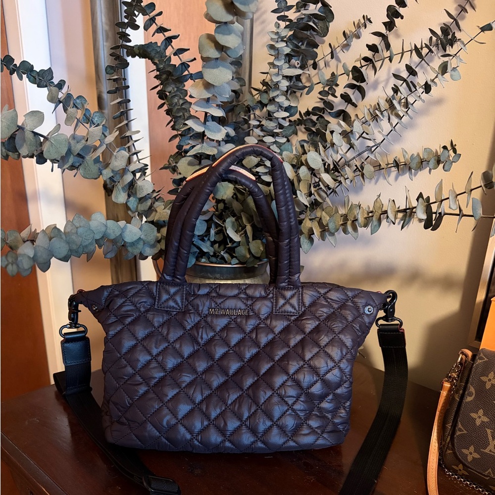 MZ Wallace Quilted Crossbody Bag in Black
